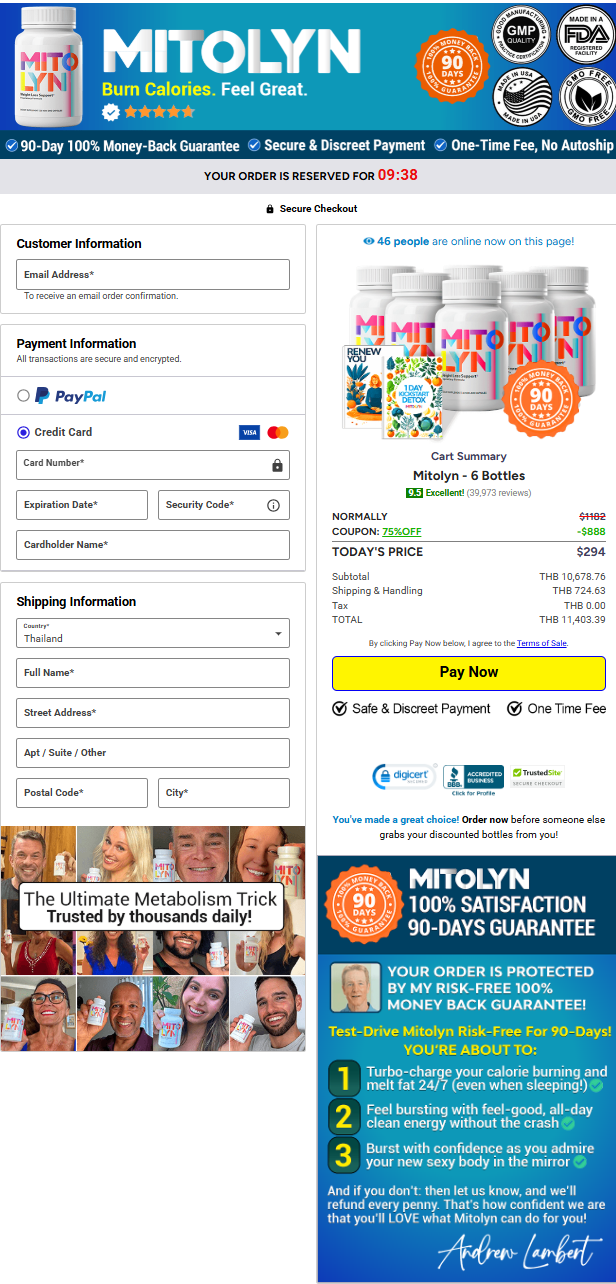 Mitolyn Official Website Secure Order Page